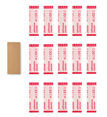 Logo trade promotional merchandise photo of: 15 pieces adhesive plasters