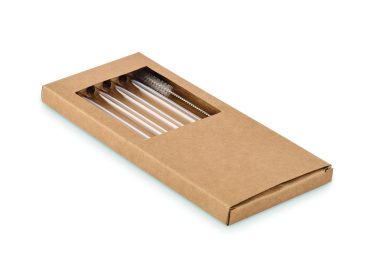 Logotrade business gifts photo of: 4 reusable glass straws