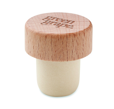 Logotrade advertising products photo of: Beech wood bottle stopper