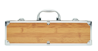 Logo trade promotional giveaways image of: Stainless steel barbecue tools