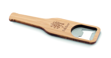 Logo trade promotional merchandise picture of: Bamboo bottle opener