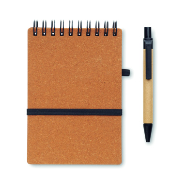 Logotrade promotional gift picture of: Recycled notebook with ball pen