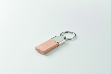 Logotrade corporate gift picture of: Key ring with rubber wood
