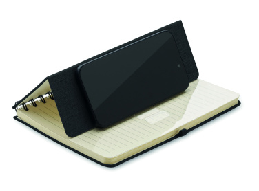 Logo trade promotional gifts picture of: A5 notebook with phone holder