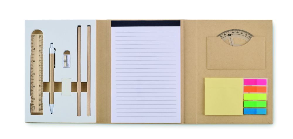 Logo trade promotional items image of: Stationary set with notepad