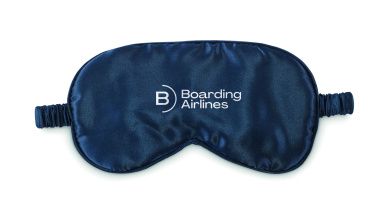 Logo trade advertising product photo of: Soft polyester eye mask
