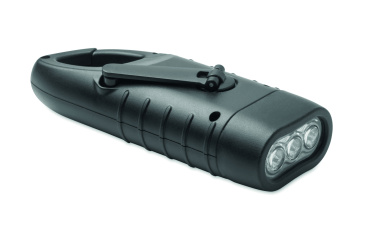 Logo trade promotional item photo of: Solar torch with dynamo crank