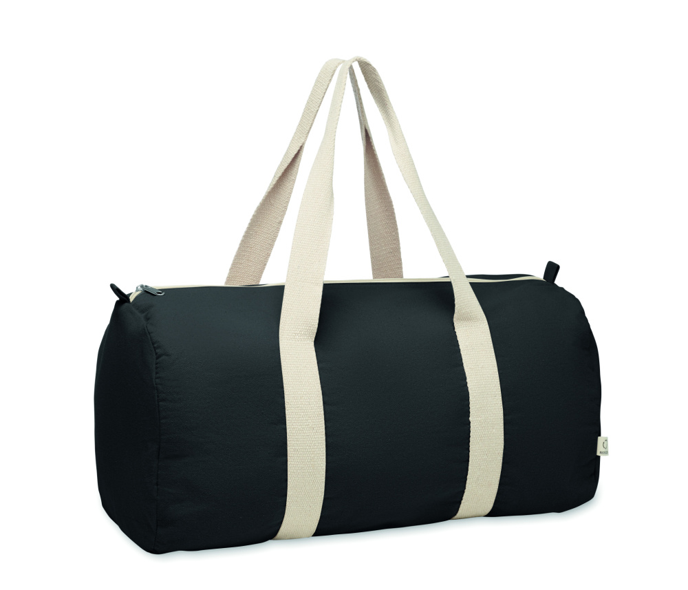 Logotrade corporate gift image of: Recycled cotton sports bag