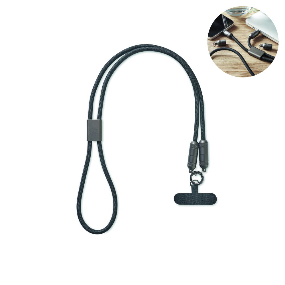 Logotrade promotional merchandise image of: 60W phone holder lanyard cable