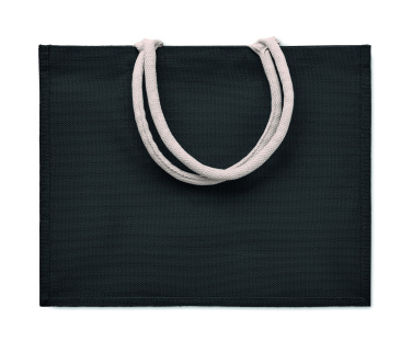 Logo trade corporate gifts image of: Jute bag with cotton handle