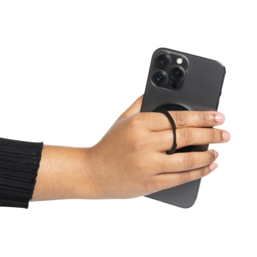 Logo trade promotional giveaways picture of: Terra Magnetic RCS rplastic magnetic phone holder with ring
