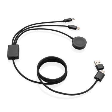Logotrade corporate gift picture of: Terra RCS rPET 6-in-1 charging cable with watch charger