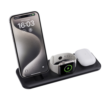 Logotrade promotional item image of: Urban Vitamin Torrance 3 in 1 magnetic 15W charger