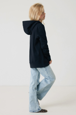 Logo trade business gifts image of: Iqoniq Yengo kids recycled cotton hoodie with sidepockets