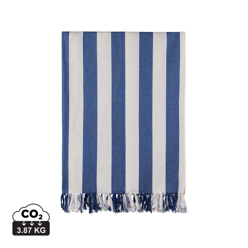 Logotrade promotional item image of: VINGA Ornos GRS recycled cotton hammam towel