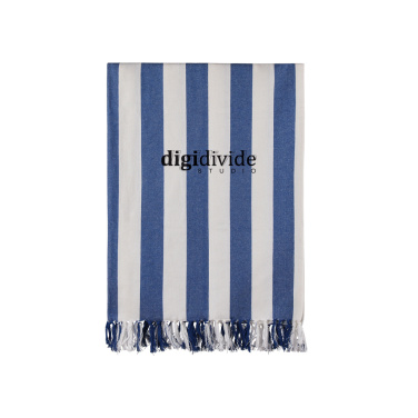 Logo trade promotional gifts picture of: VINGA Ornos GRS recycled cotton hammam towel