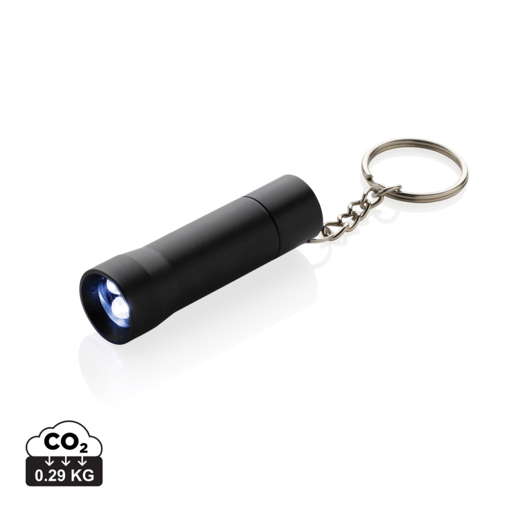 Logotrade business gift image of: Flash RCS recycled aluminium keychain torch