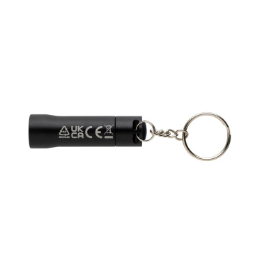 Logo trade promotional items picture of: Flash RCS recycled aluminium keychain torch