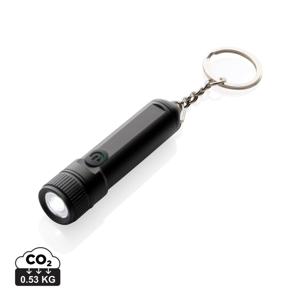 Logo trade advertising products image of: Gear X rechargeable ultra bright keychain torch