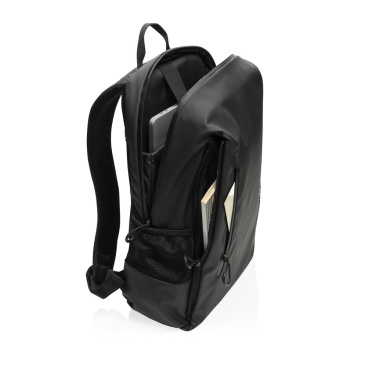 Logo trade promotional gifts picture of: Lima Aware™ RPET water resistant 15.6 laptop backpack