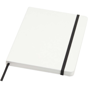 Logo trade corporate gifts image of: Holm A5 stone paper hard cover notebook with lined pages