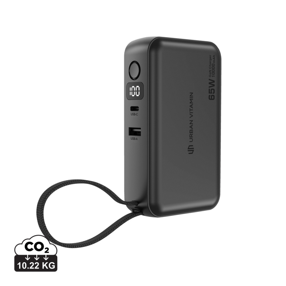 Logo trade promotional products picture of: Urban Vitamin Eureka hybrid GANcharger 10000mah powerbank65W