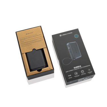 Logo trade promotional giveaway photo of: Urban Vitamin Eureka hybrid GANcharger 10000mah powerbank65W