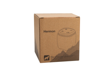Logo trade promotional items picture of: Bluetooth speaker HERMON Schwarzwolf