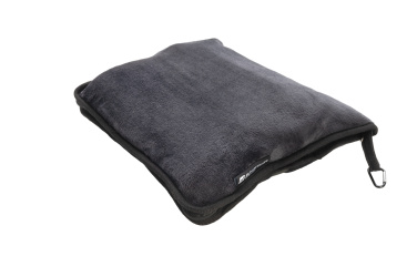 Logotrade promotional products photo of: Blanket and pillow 2 in 1 AMIATA Schwarzwolf