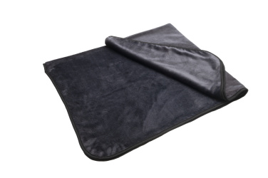 Logo trade promotional giveaway photo of: Blanket and pillow 2 in 1 AMIATA Schwarzwolf