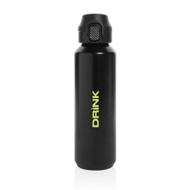 Logotrade business gift image of: Via RCS Re-steel lockable sport bottle 600ML