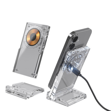 Logo trade promotional gifts image of: Magcharge 15W magnetic wireless charging stand