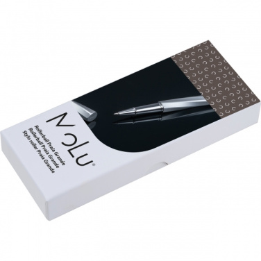Logo trade promotional gifts picture of: MoLu brass rollerball Praia Grande