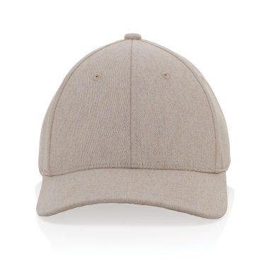 Logotrade corporate gift picture of: Milo AWARE™ recycled heather 6 panel cap 200gr