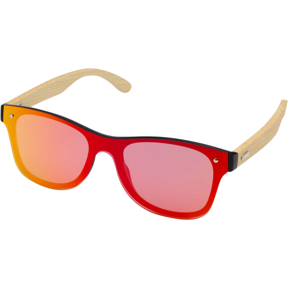 Logo trade promotional items picture of: Tan sunglasses with bamboo temples