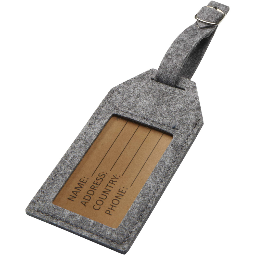 Logo trade corporate gifts image of: Tie luggage tag