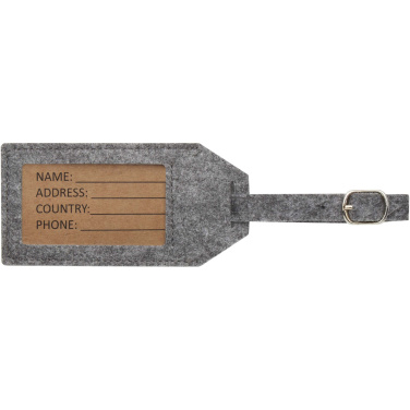 Logo trade promotional gifts image of: Tie luggage tag