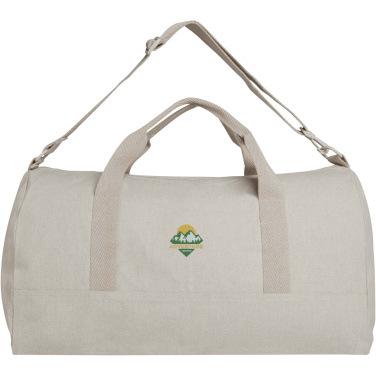Logo trade promotional gifts image of: Porter 500 g/m² Aware™ recycled duffel bag 50L