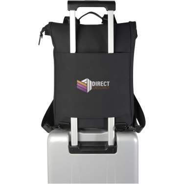 Logo trade promotional products picture of: Turner 15.6" GRS recycled roll-top laptop backpack 12L