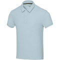 Akoya recycled terry unisex polo, Cloud Blue