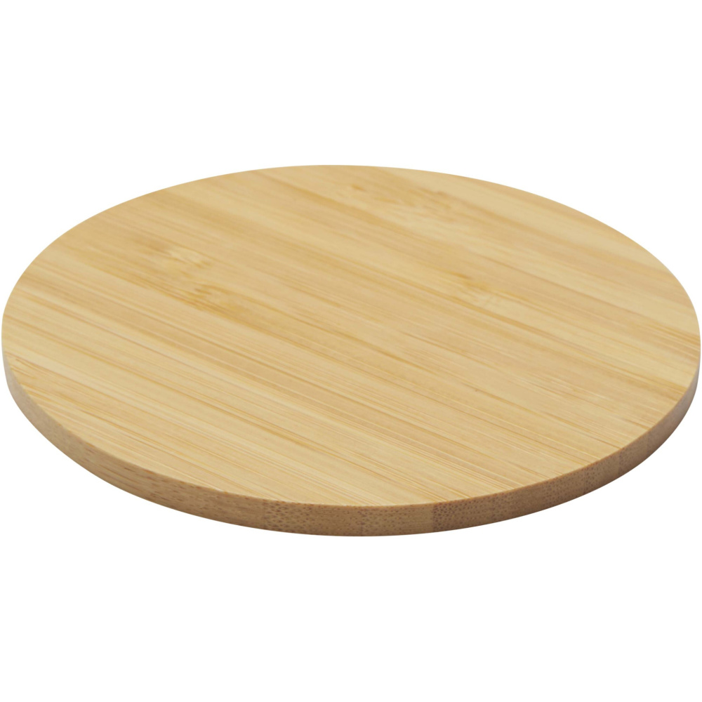 Logo trade promotional gift photo of: Cha bamboo coaster