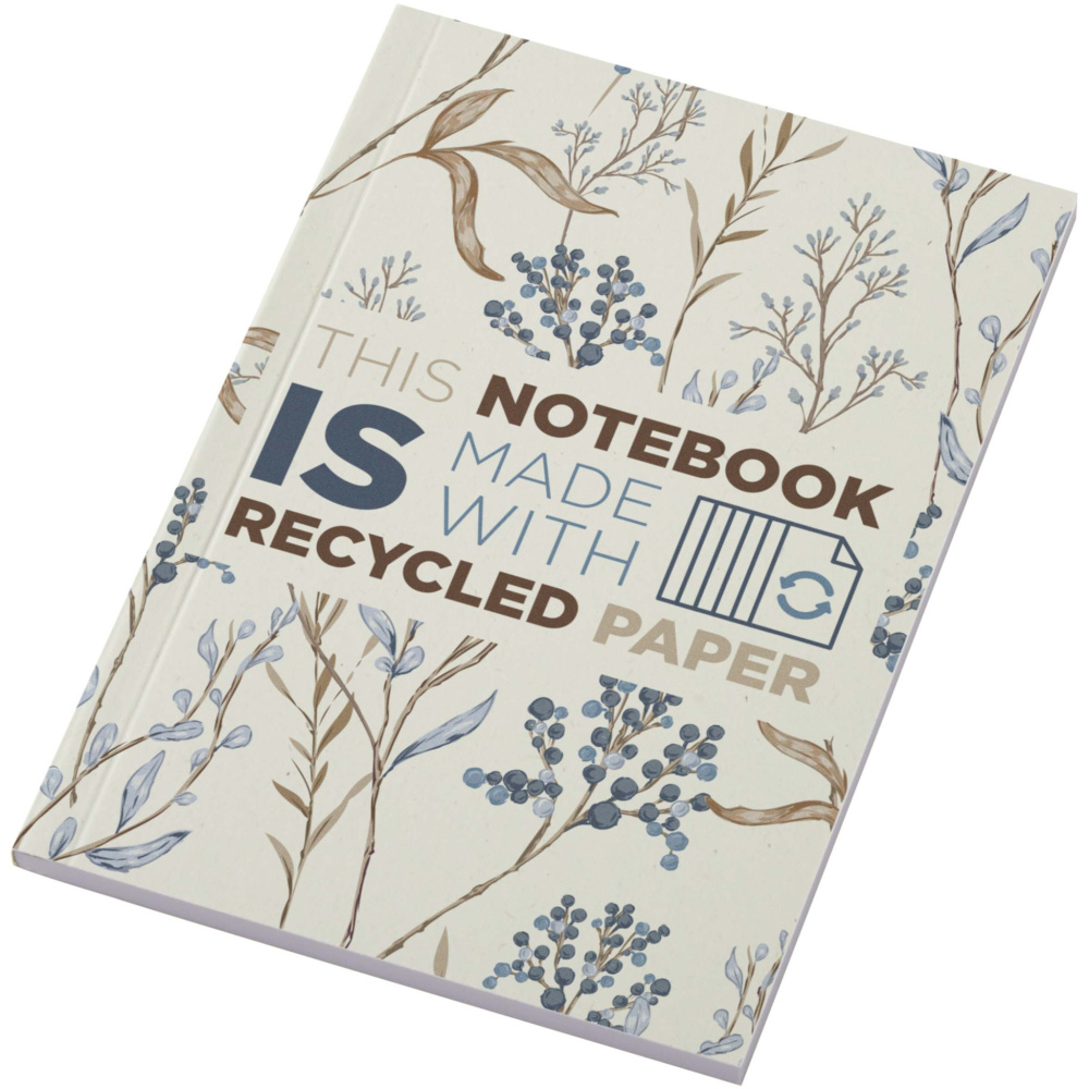 Logo trade advertising products picture of: Novella Austen A6 recycled soft cover notebook - 50 sheets