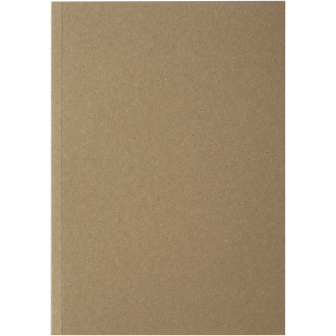 Logotrade business gift image of: Novella Austen A5 recycled soft cover kraft notebook - 50 sheets