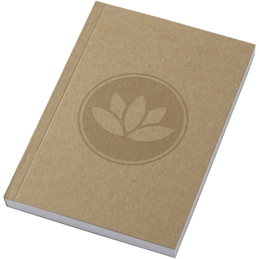 Logo trade business gifts image of: Novella Austen A6 recycled soft cover kraft notebook - 100 sheets