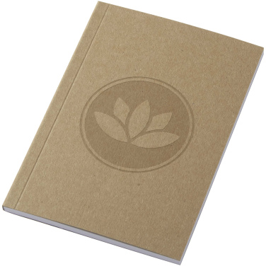 Logotrade promotional giveaway image of: Novella Austen A6 recycled soft cover kraft notebook - 50 sheets