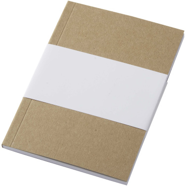 Logotrade advertising product picture of: Novella Austen A6 recycled soft cover kraft notebook - 50 sheets