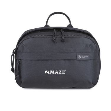 Logo trade business gift photo of: Renew AWARE™ rPET Toiletry Bag