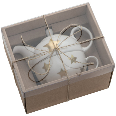 Logo trade promotional gifts image of: Porcelain tea set