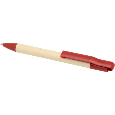 Logo trade promotional items picture of: Liliana sugarcane paper ballpoint pen (blue ink)