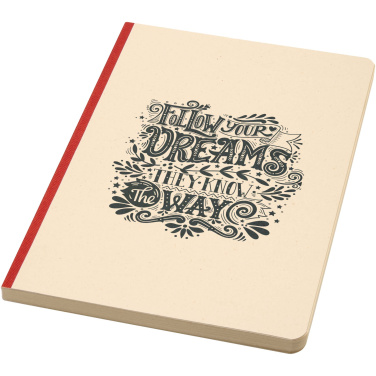 Logo trade corporate gifts picture of: Liliana A5 sugarcane and RPET soft cover notebook